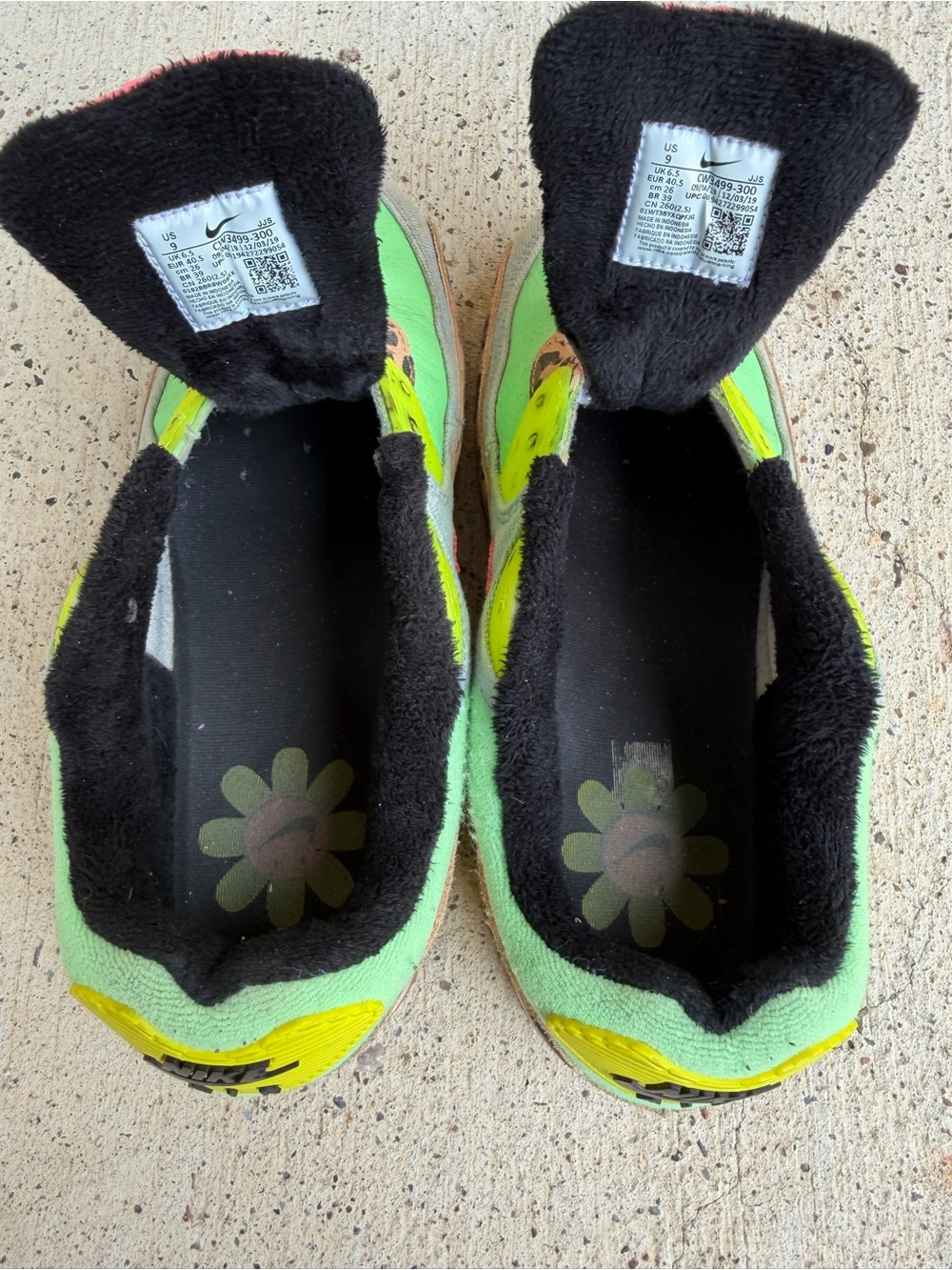 Nike Air Max 90 LX Illusion Green Denim Leopard Womens Size 9 CW3499 - Picture 7 of 12